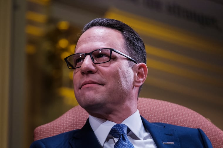 Gov. Josh Shapiro in January. He is running for reelection this year.
