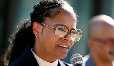 State Rep. Morgan Cephas at a news conference Sept. 3, 2025.