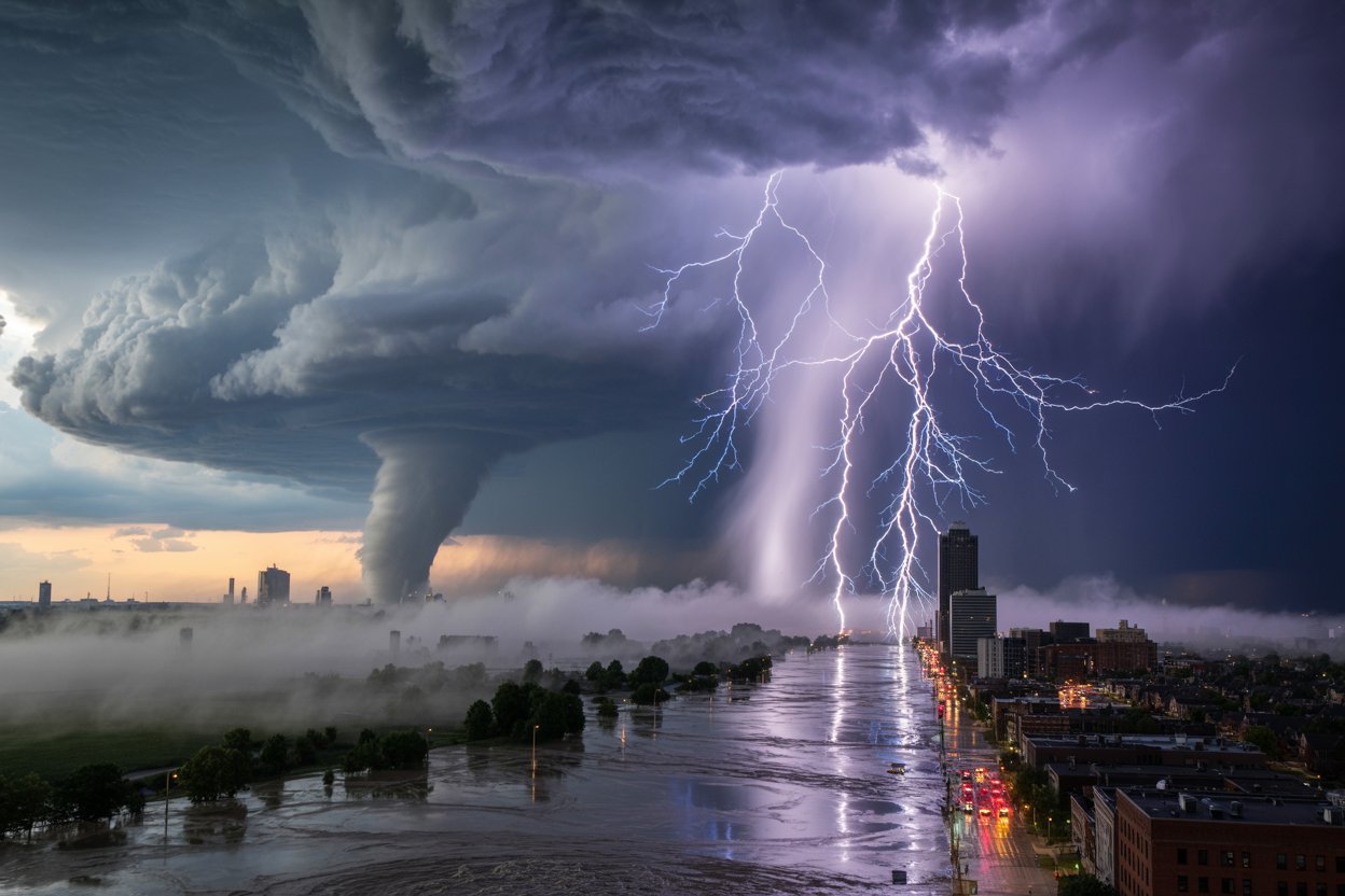 Indianapolis Joins Columbus, Dayton, Cincinnati, Louisville, Cleveland, Erie and More US Cities to Face Severe Weather with Highest Risk of Tornado, Wind Gust, Rain and Flood: New Travel Chaos Alert is Here