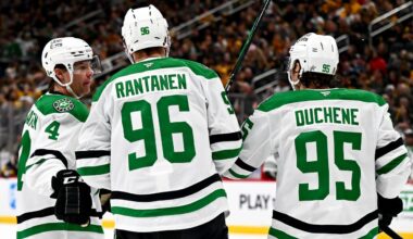 Rantanen has goal, assist in return, Stars defeat Penguins