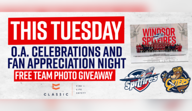Spitfires host Erie in final home game of the season Tuesday night