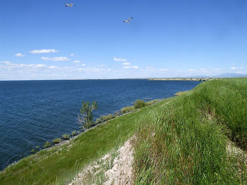 American Falls Reservoir in Idaho.