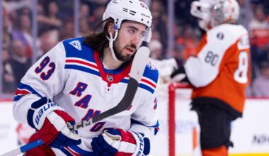 Mika Zibanejad's 3-point game helps New York Rangers rout Philadelphia Flyers
