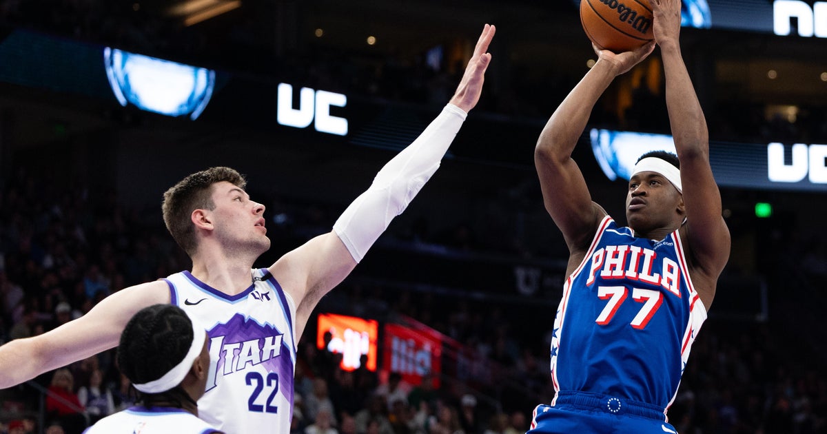 VJ Edgecombe's double-double lifts 76ers to victory over Jazz, 126-116