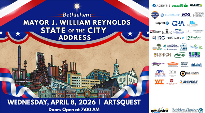 Bethlehem Chamber to Host 2026 State of the City Address with Mayor J. William Reynolds