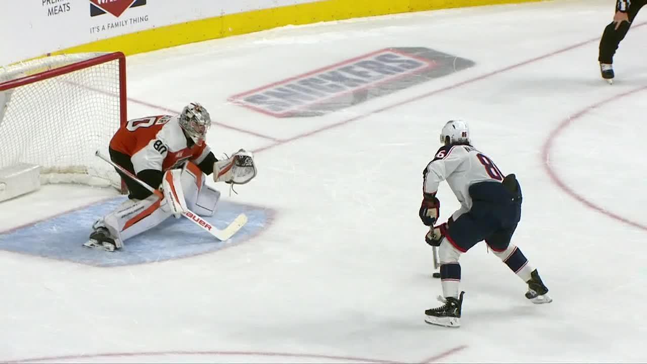 Marchenko carries surging Blue Jackets past Flyers, 2-1 in shootout