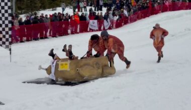Cardboard creations race downhill at Montage Mountain for Mountainfest