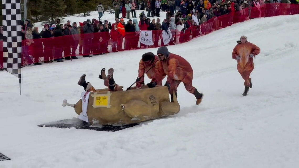 Cardboard creations race downhill at Montage Mountain for Mountainfest
