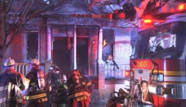 1 injured, 3 homes damaged in large fire in Camden, New Jersey , officials say