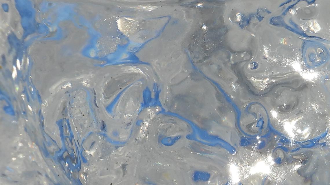 Blue ice on Lake Erie captured by local photographer