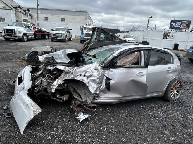 A high-speed chase through Lancaster County ended in a fiery wreck on Sunday, March 22.