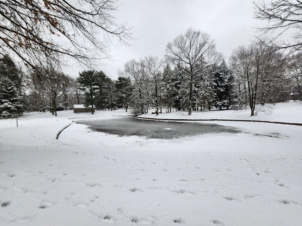 Philadelphia Pastorius Park in winter Chestnut Hill