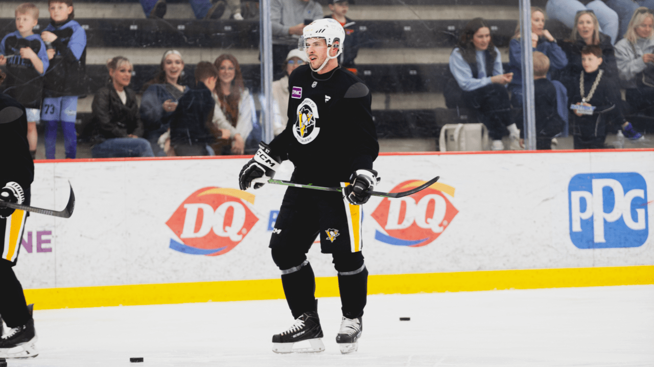 Crosby Skates With Group in Non-Contact Fashion