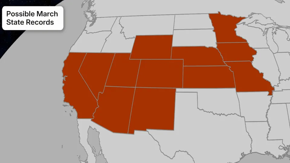 march record heat wave