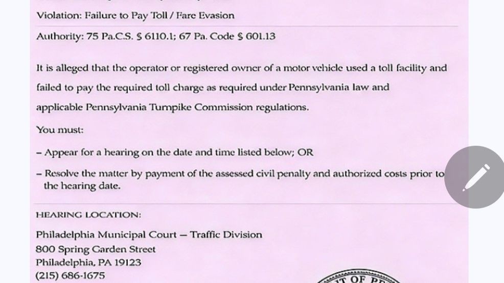 An example of what a scam message may look like, according to The Philadelphia Courts.