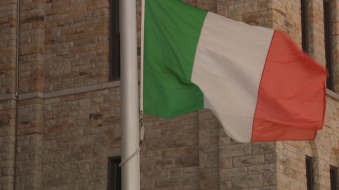 Irish flag flies in Scranton
