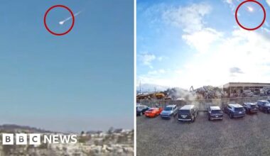 Moment suspected meteor is spotted over Ohio and Pennsylvania