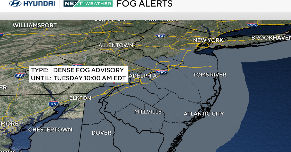 Foggy Tuesday morning in Philadelphia region, tracking storms later this week. Here's the weather forecast.