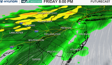 Spring officially begins Friday in Philadelphia region, tracking evening rain. Here's the weather forecast.