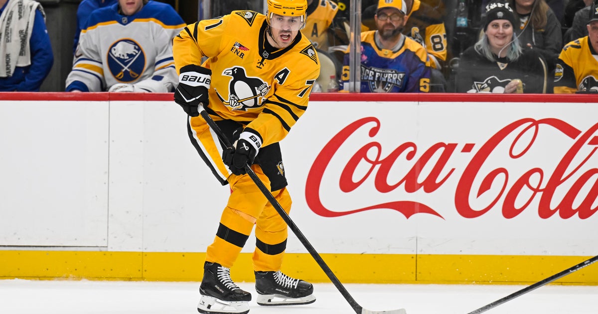 Penguins' Evgeni Malkin slashes Sabres' Rasmus Dahlin in the head