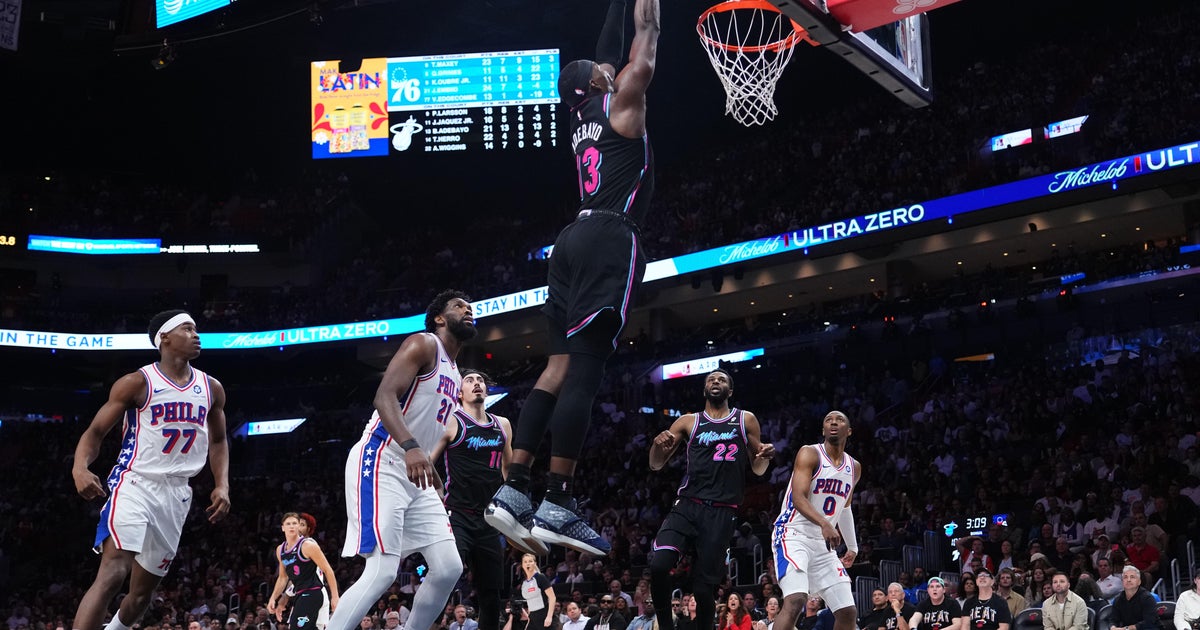 Miami Heat rally late, use 14-0 run in final moments to pull away and beat Philadelphia 76ers