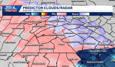 Freezing rain moves into south-central Pa.