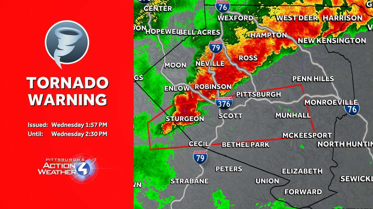 Pennsylvania tornado warning canceled Wednesday, March 11