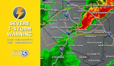 Pennsylvania thunderstorm warning for March 11, 2026