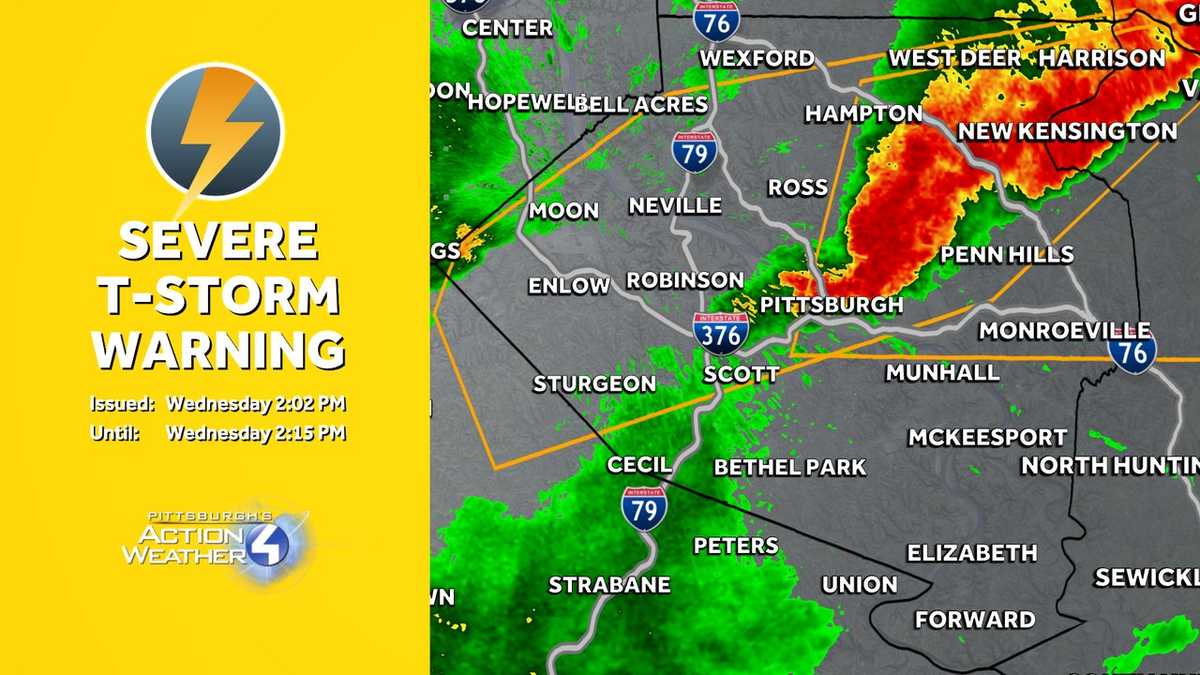 Pennsylvania thunderstorm warning for March 11, 2026