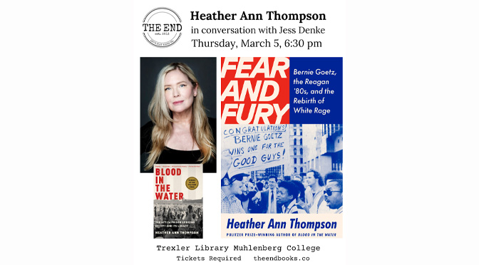 Pulitzer Prize-winning author, Heather Ann Thompson, 3/5 – International Women’s Day
