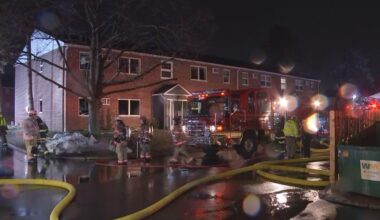Apartment fire in Horsham, Pennsylvania sends three people to the hospital
