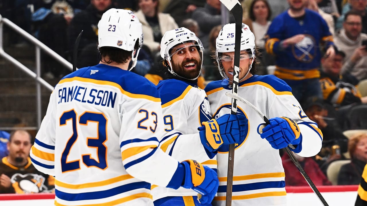 Red-hot Sabres cruise past Penguins, push winning streak at 5