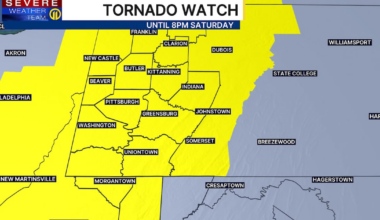 TORNADO WATCH issued ahead of strong storms reaching Pittsburgh region – WPXI