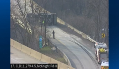 Overturned dump truck shuts down I-279 on-ramp from McKnight Road – WPXI