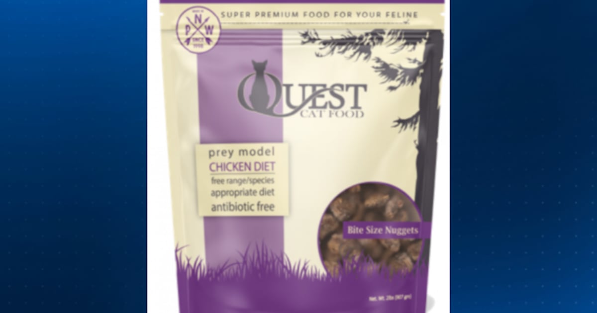 Freeze-dried, frozen cat food sold in Pennsylvania recalled over possible low thiamine levels – WPXI