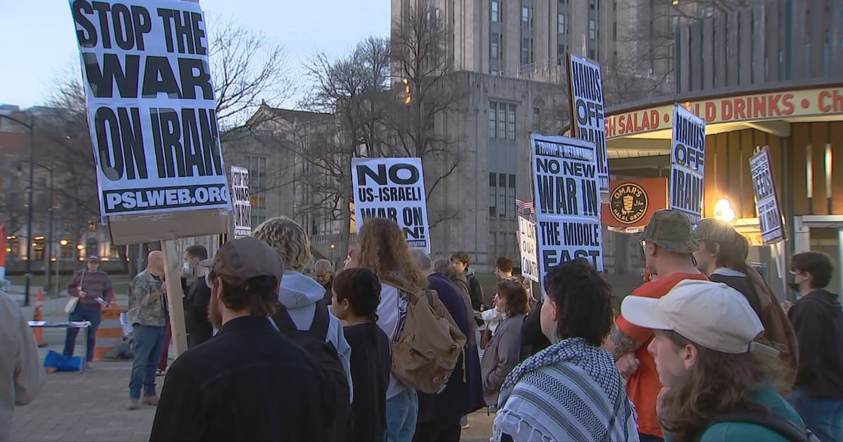 Pittsburgh protesters oppose US strikes on Iran, military escalation in Middle East – WPXI
