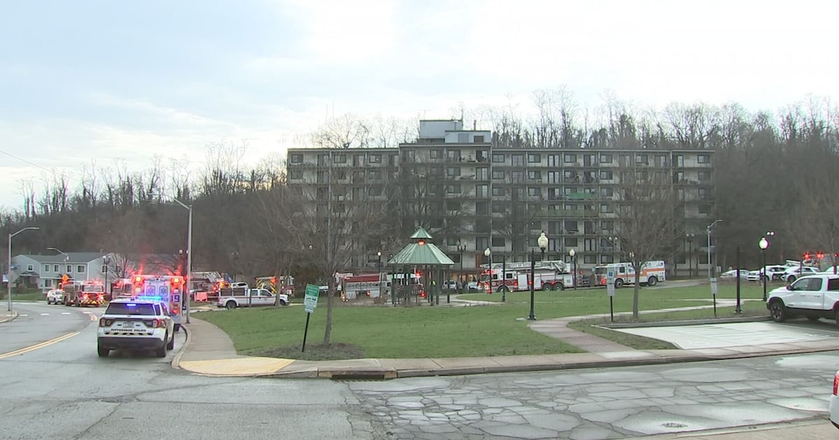 Person injured after fire at high-rise in Glen Hazel