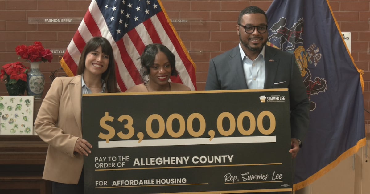 Rep. Summer Lee presents $3M check to support affordable housing in Allegheny County – WPXI