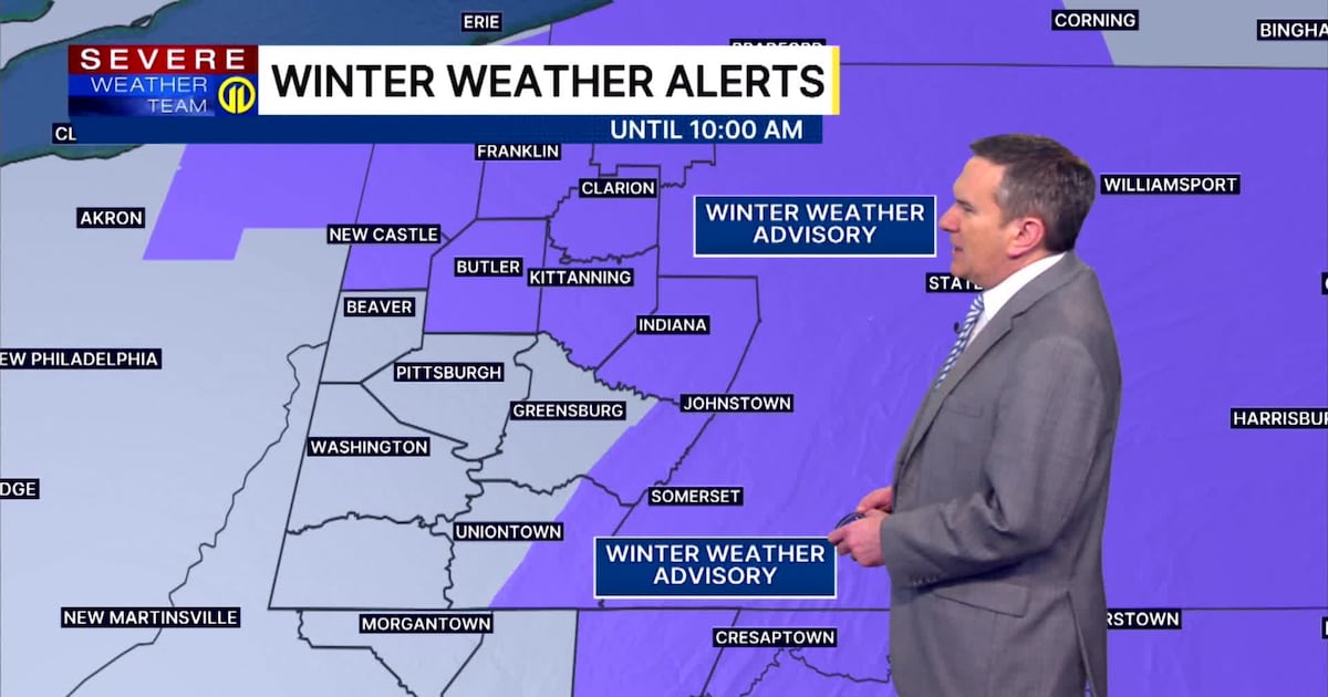 Freezing rain to start the day for some, rain to become steadier by the afternoon – WPXI