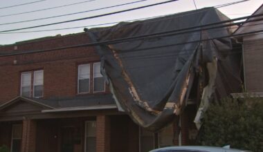 Roofs ripped from homes in the City of Pittsburgh during strong winds