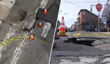 Large sinkhole in Fishtown concerning neighbors – NBC10 Philadelphia