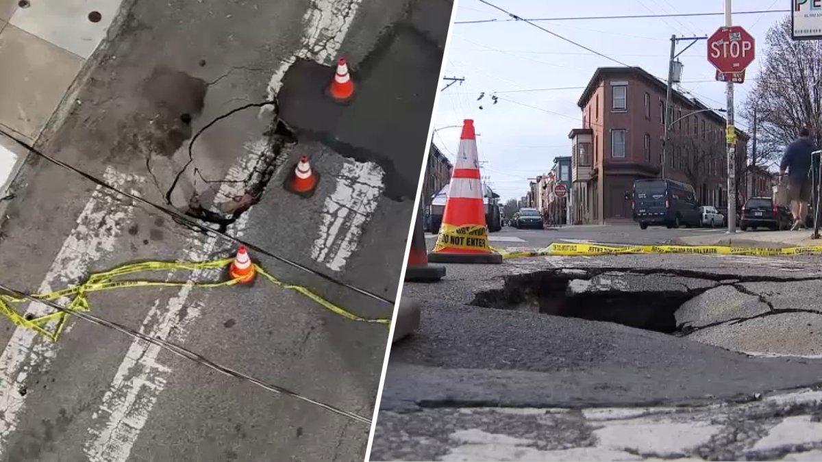 Large sinkhole in Fishtown concerning neighbors – NBC10 Philadelphia