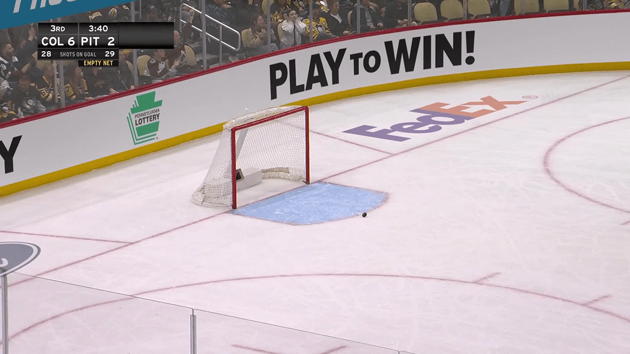 Colton with ENG vs. Penguins