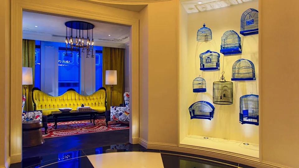 The Living Room of the Kimpton Hotel Monaco Pittsburgh