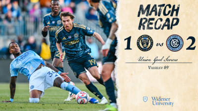 Recap | Union battle NYCFC to 2-1 defeat