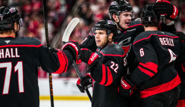 Hurricanes recover in shootout after blowing late 2-goal lead to Penguins