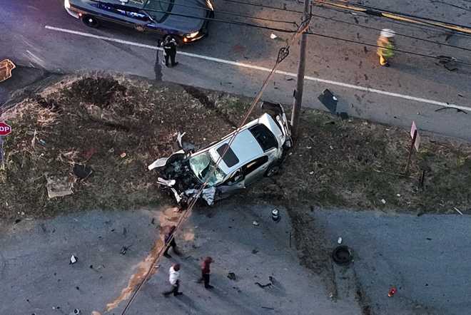 tractor-trailer overturns, closing route 30 in paradise township