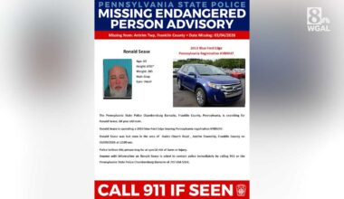 Pennsylvania State Police in Franklin County issue missing, endangered person advisory