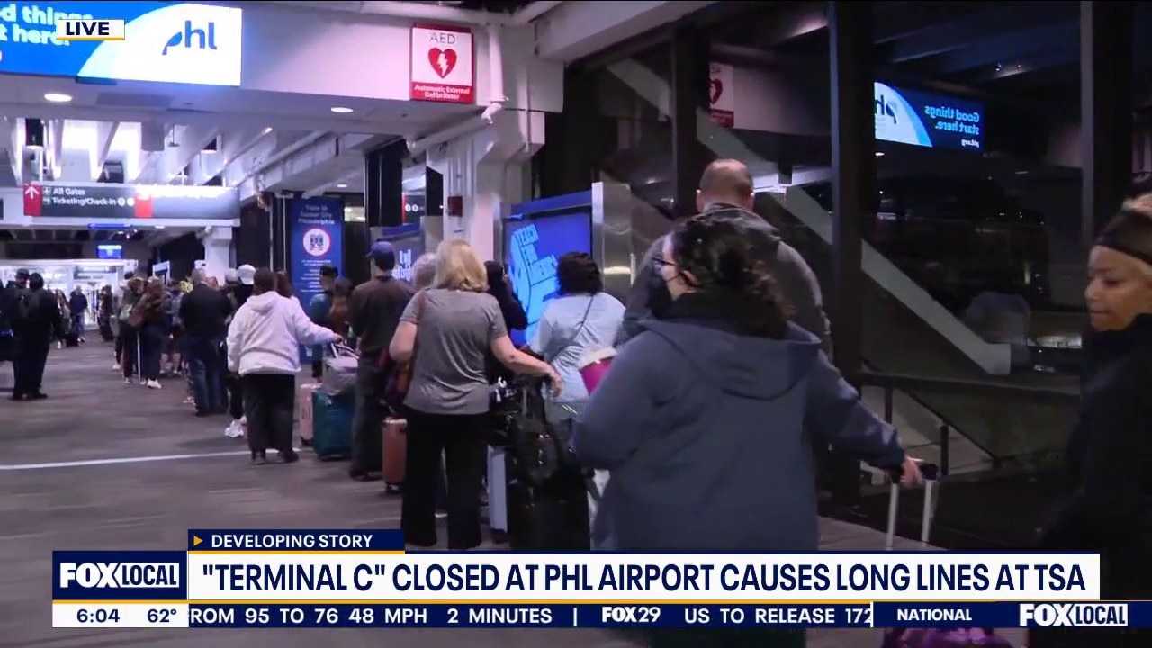 TSA shortage forces temporary closure of Terminal C at Philadelphia International Airport