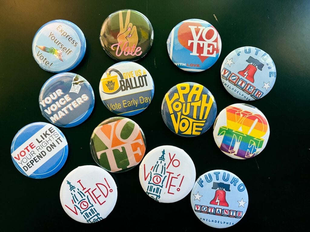 PA Youth Vote buttons